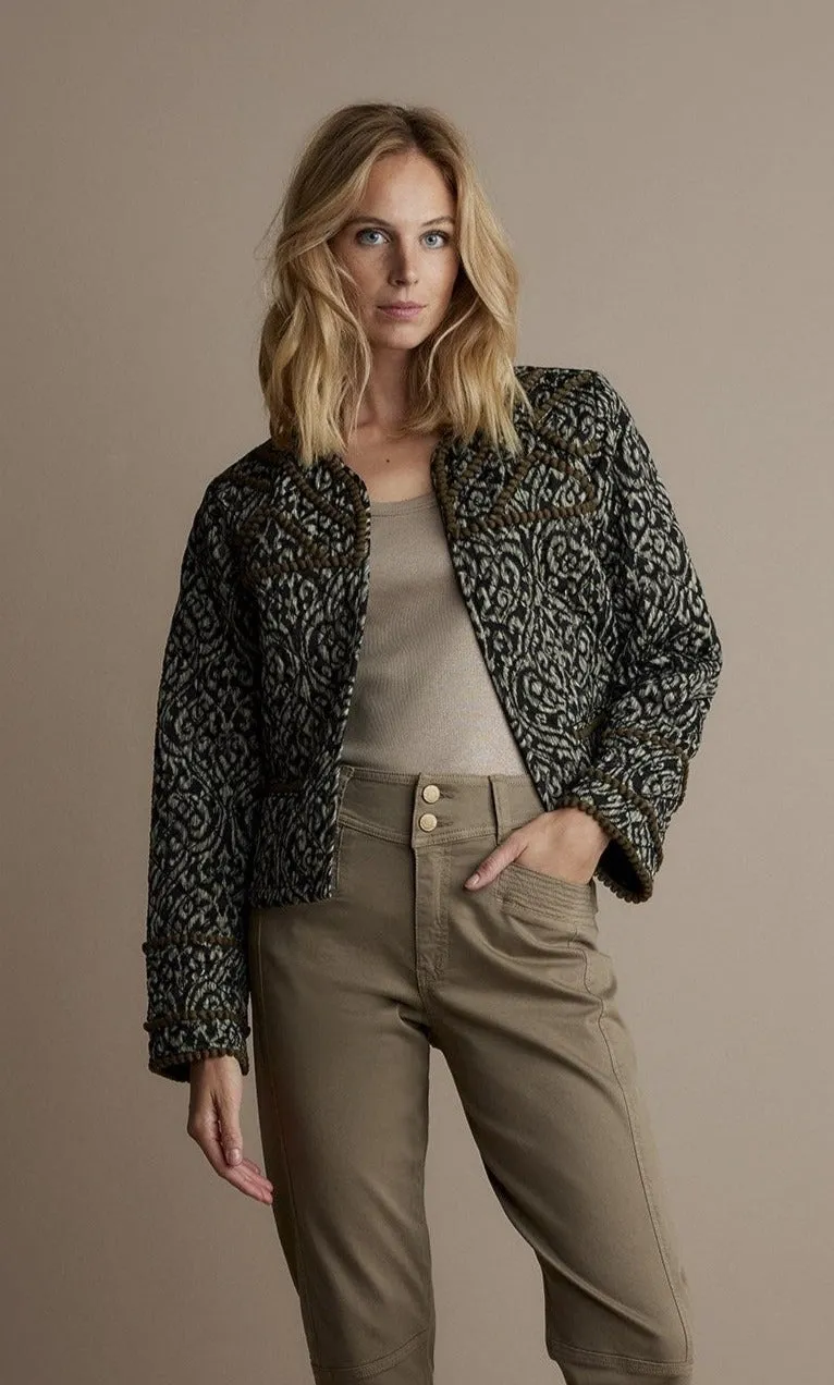 Summum Lightly Quilted Print Jacket