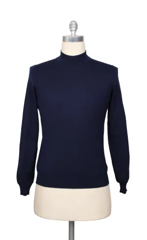 Svevo Parma Navy Blue Mock Turtleneck Sweater