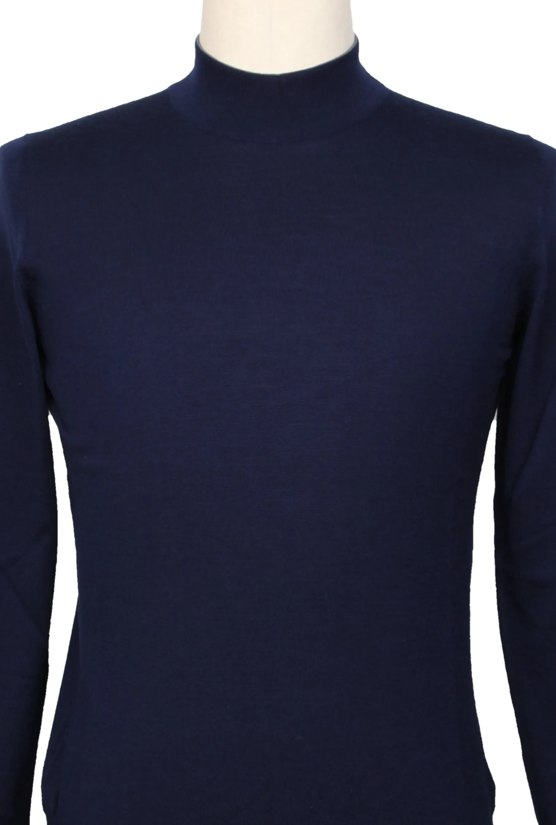 Svevo Parma Navy Blue Mock Turtleneck Sweater