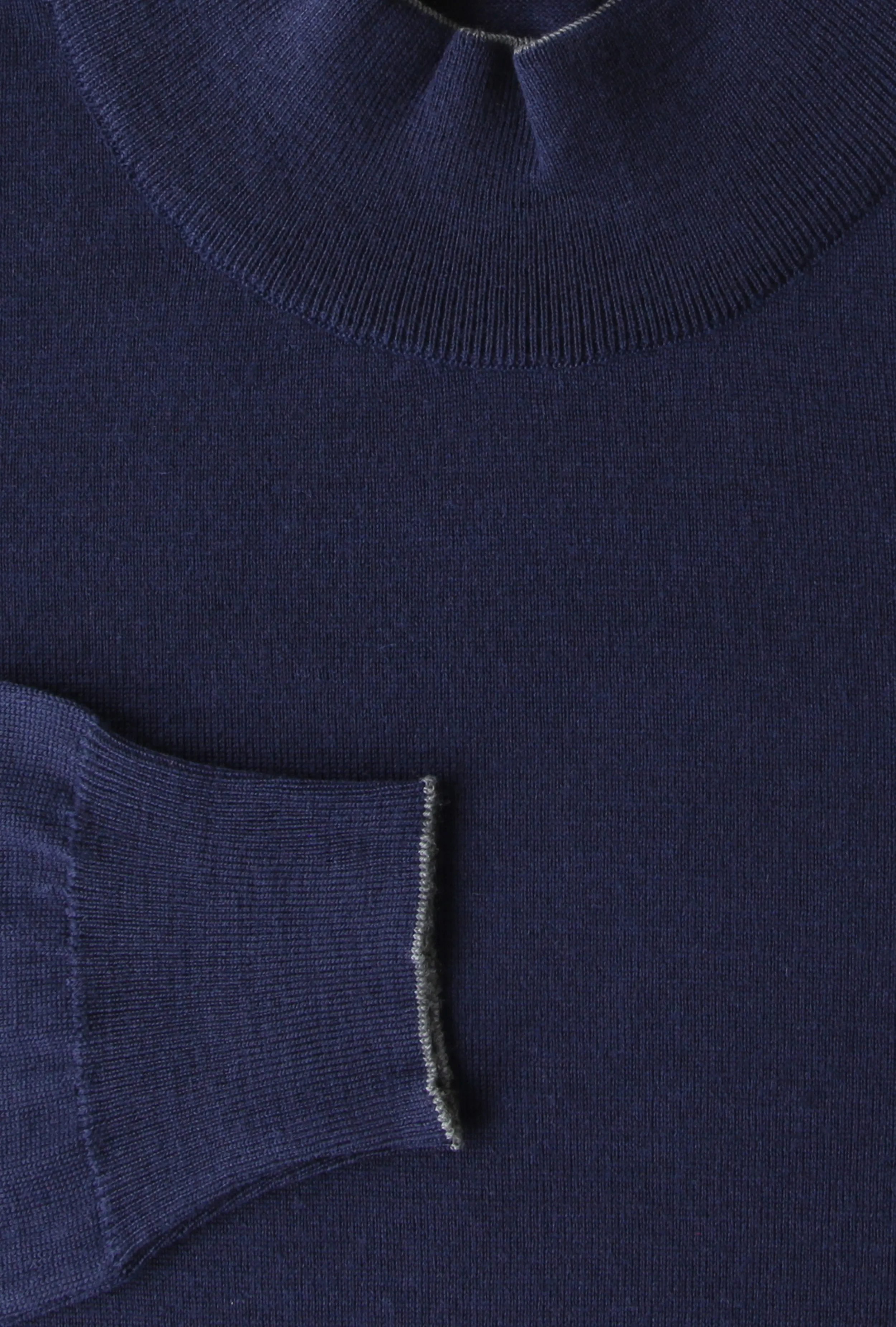 Svevo Parma Navy Blue Mock Turtleneck Sweater