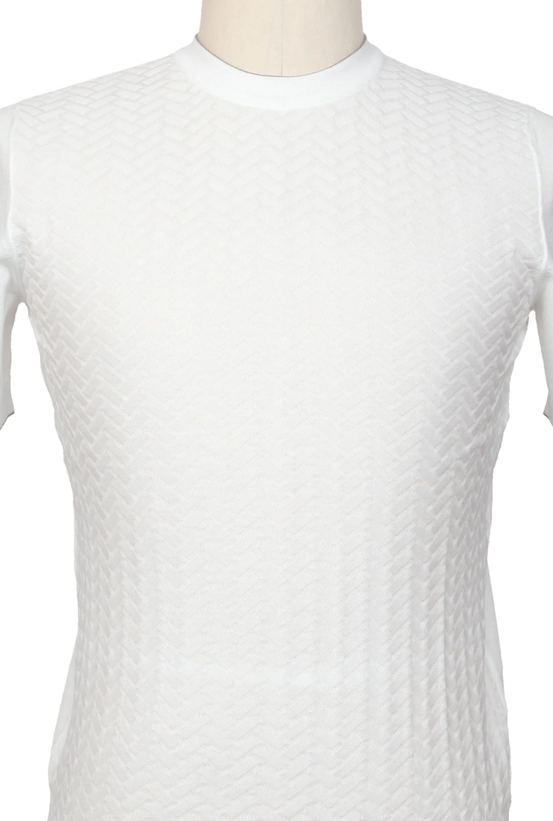 Svevo Parma White Crewneck Sweater