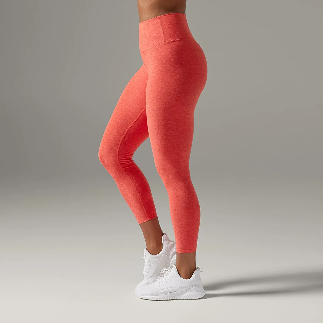 TAVI Tavicloud High Waisted 7/8 Tight - Hot Coral Spacedye
