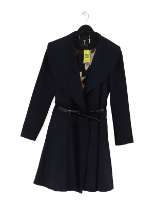 Ted Baker Women's Coat UK 10 Blue