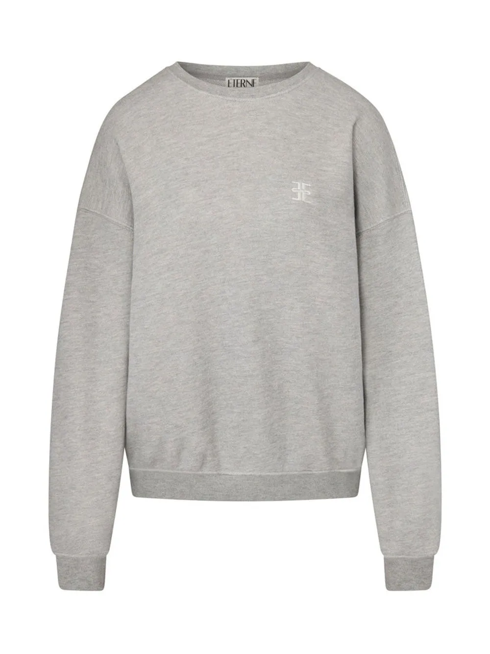 Éterne Oversized Crewneck Heather Grey Sweatshirt