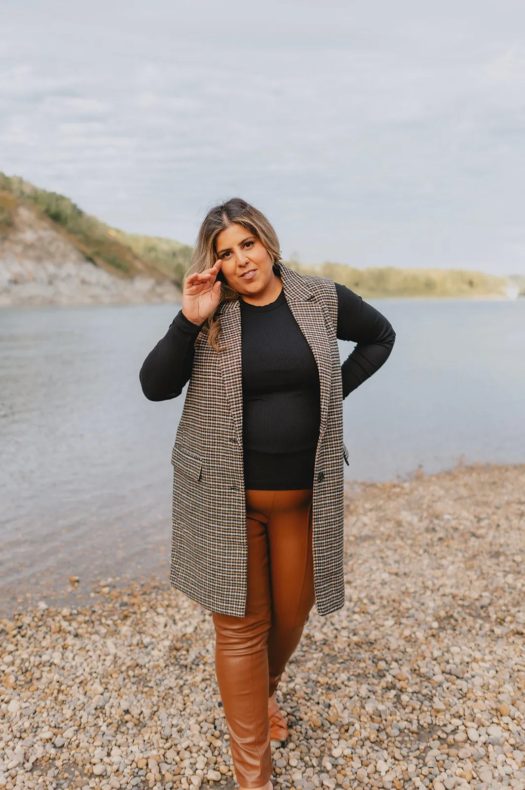 The Charlee Vegan Leather Legging - Camel - PLUS