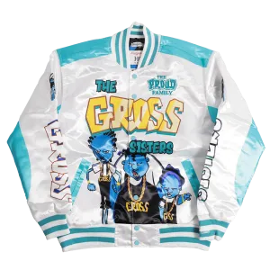 THE PROUD FAMILY GROSS SATIN JACKET WHITE