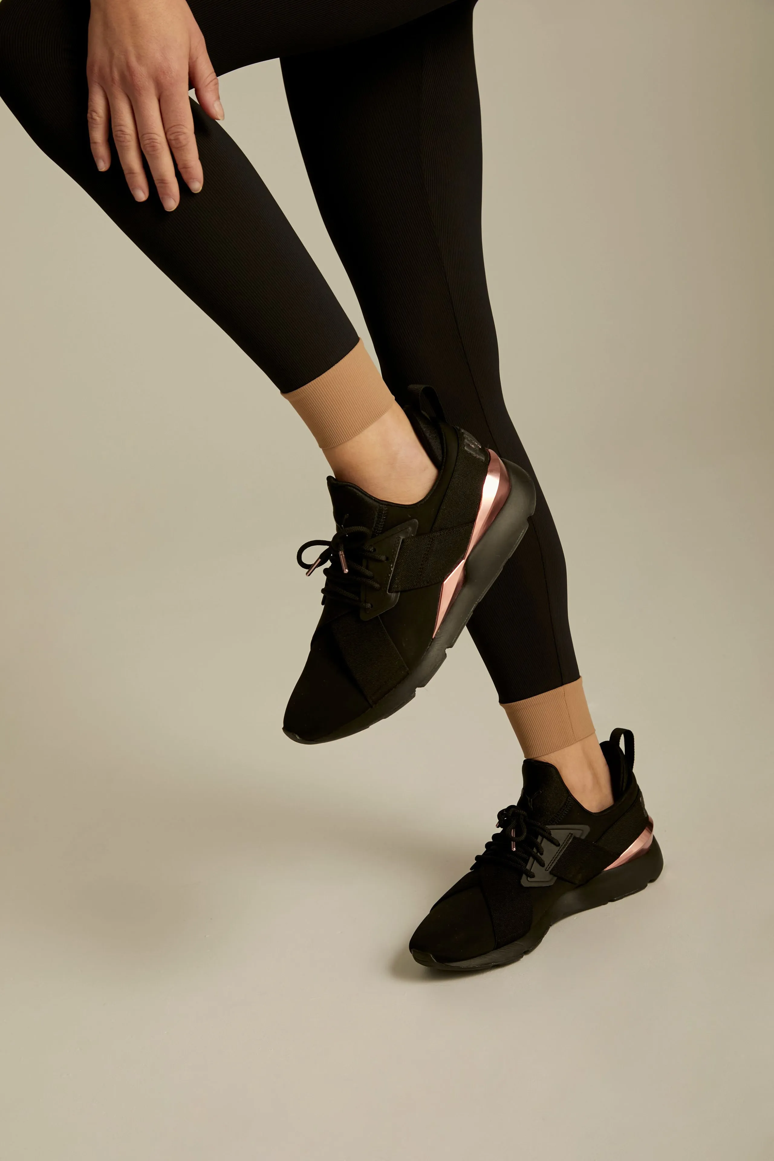 Train Ribbed Blocked Lounge Legging