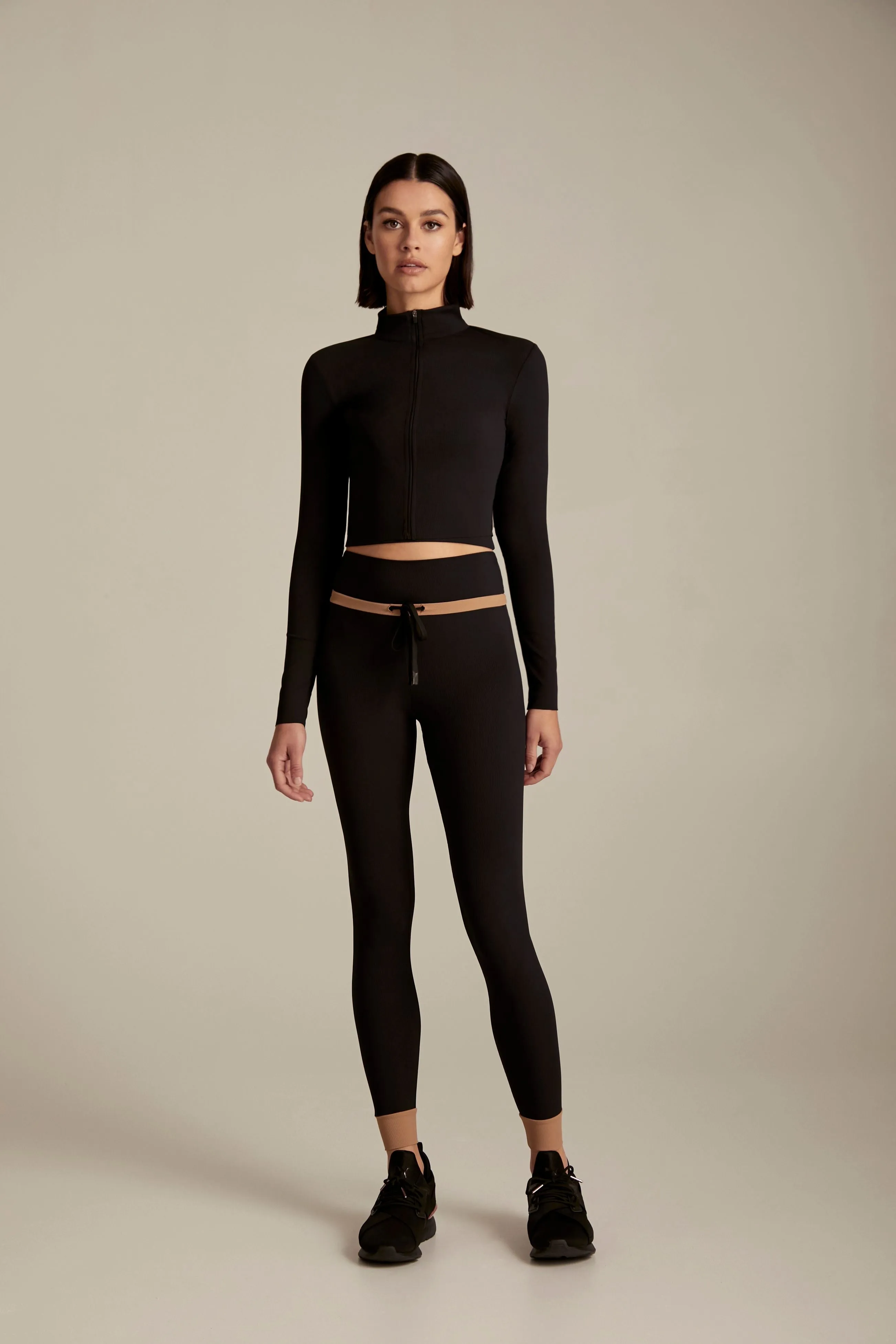 Train Ribbed Blocked Lounge Legging