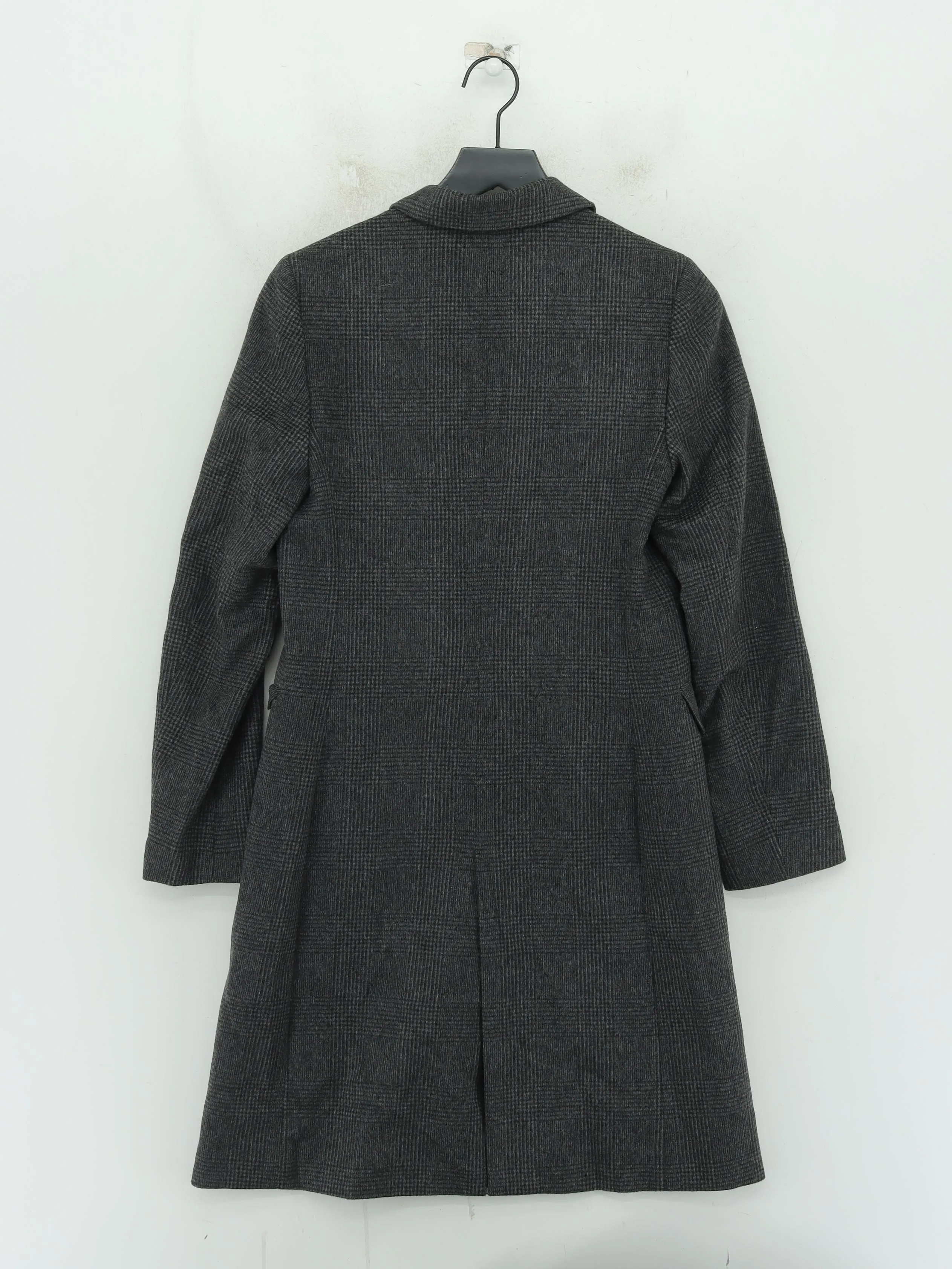Uniqlo Women's Coat S Grey Wool with Cashmere, Polyester