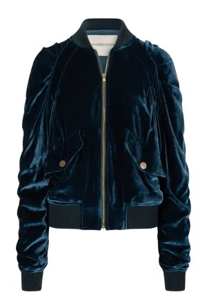 Velvet Bomber Jacket