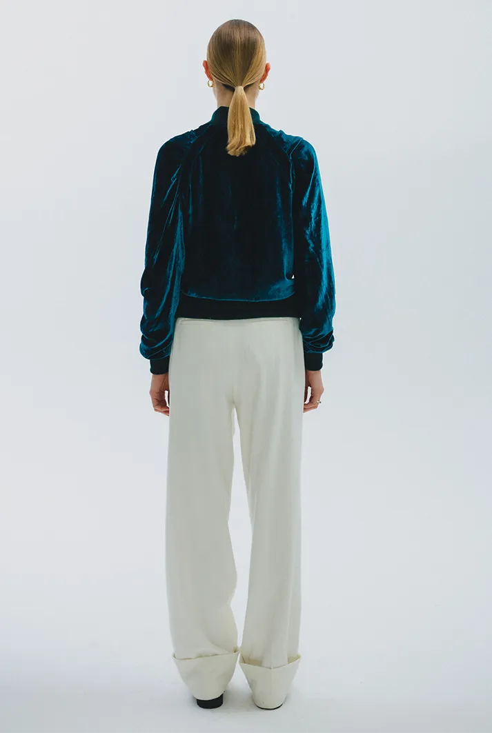 Velvet Bomber Jacket