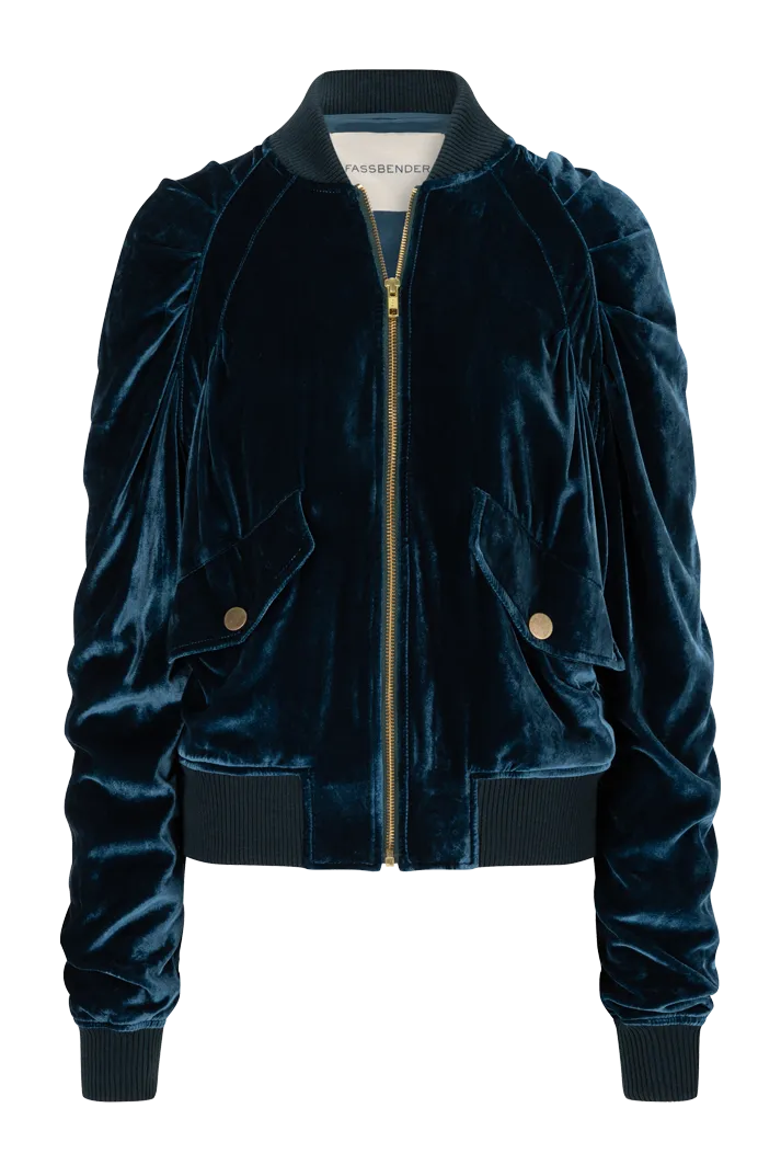 Velvet Bomber Jacket