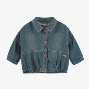 Veste en denim léger, naissance || Light denim vest, newborn