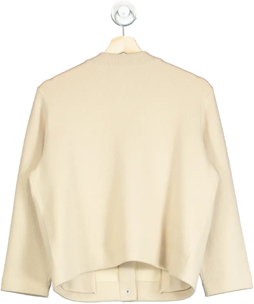 Vince Beige New Season Wool & Cashmere Blend Cardigan UK L