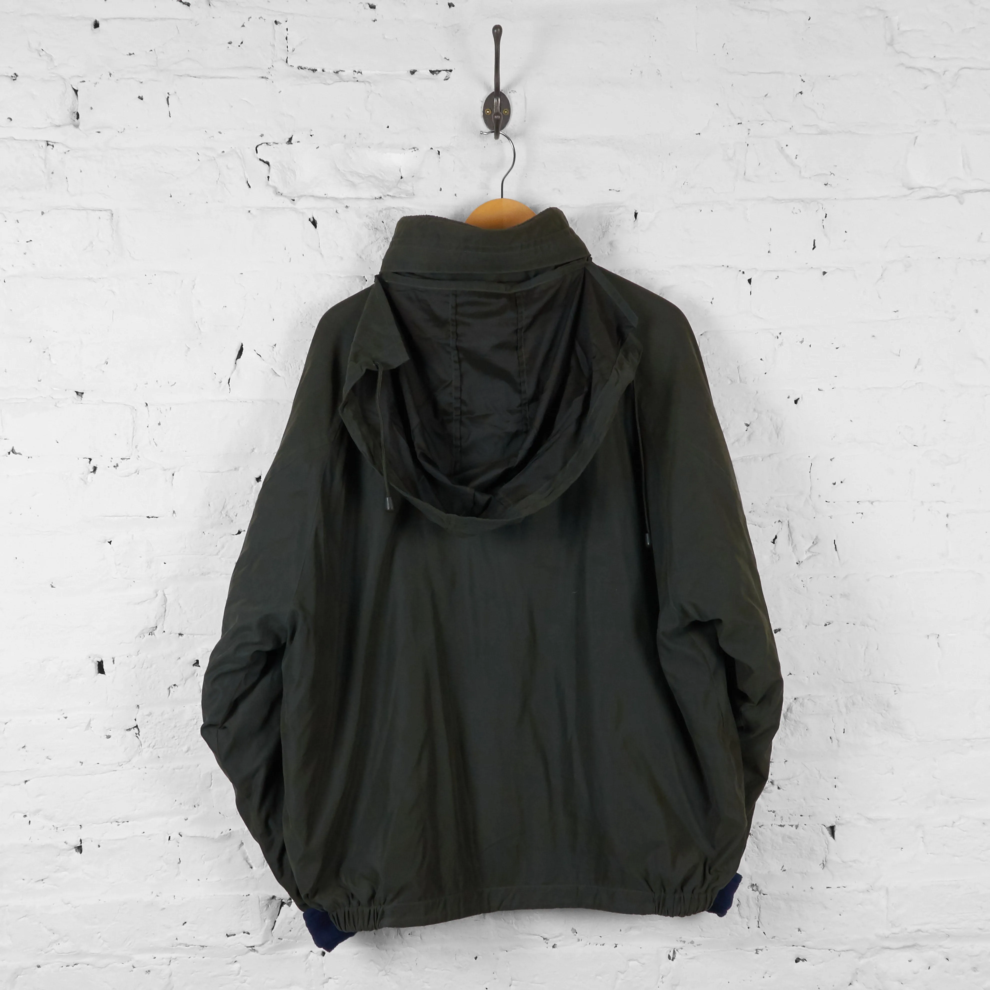 Vintage Nautica Reversible Jacket And Fleece - Navy/Khaki - L