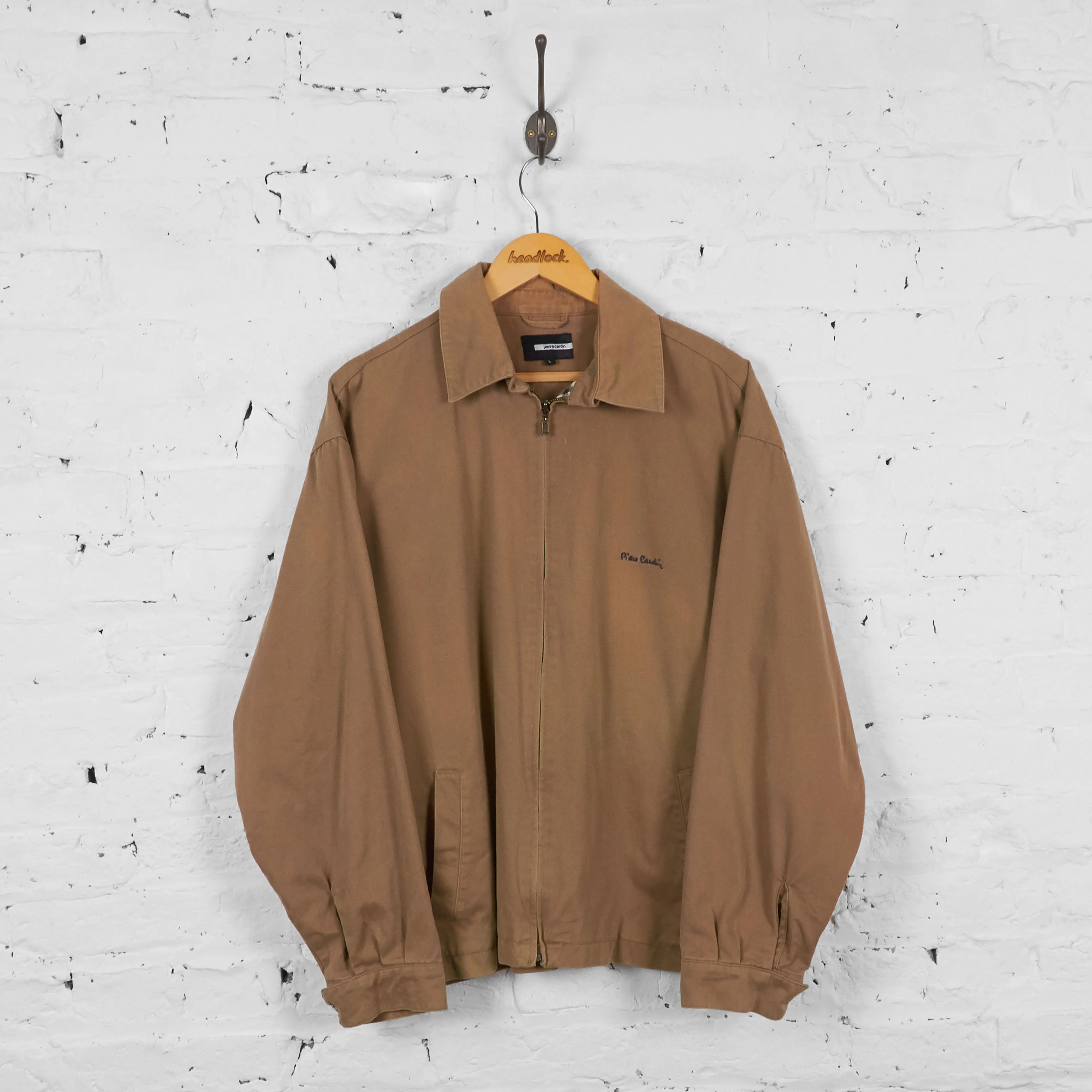 Vintage Pierre Cardin Bomber Jacket - Brown - L