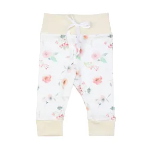 Watercolor Floral Leggings | Baby Girl