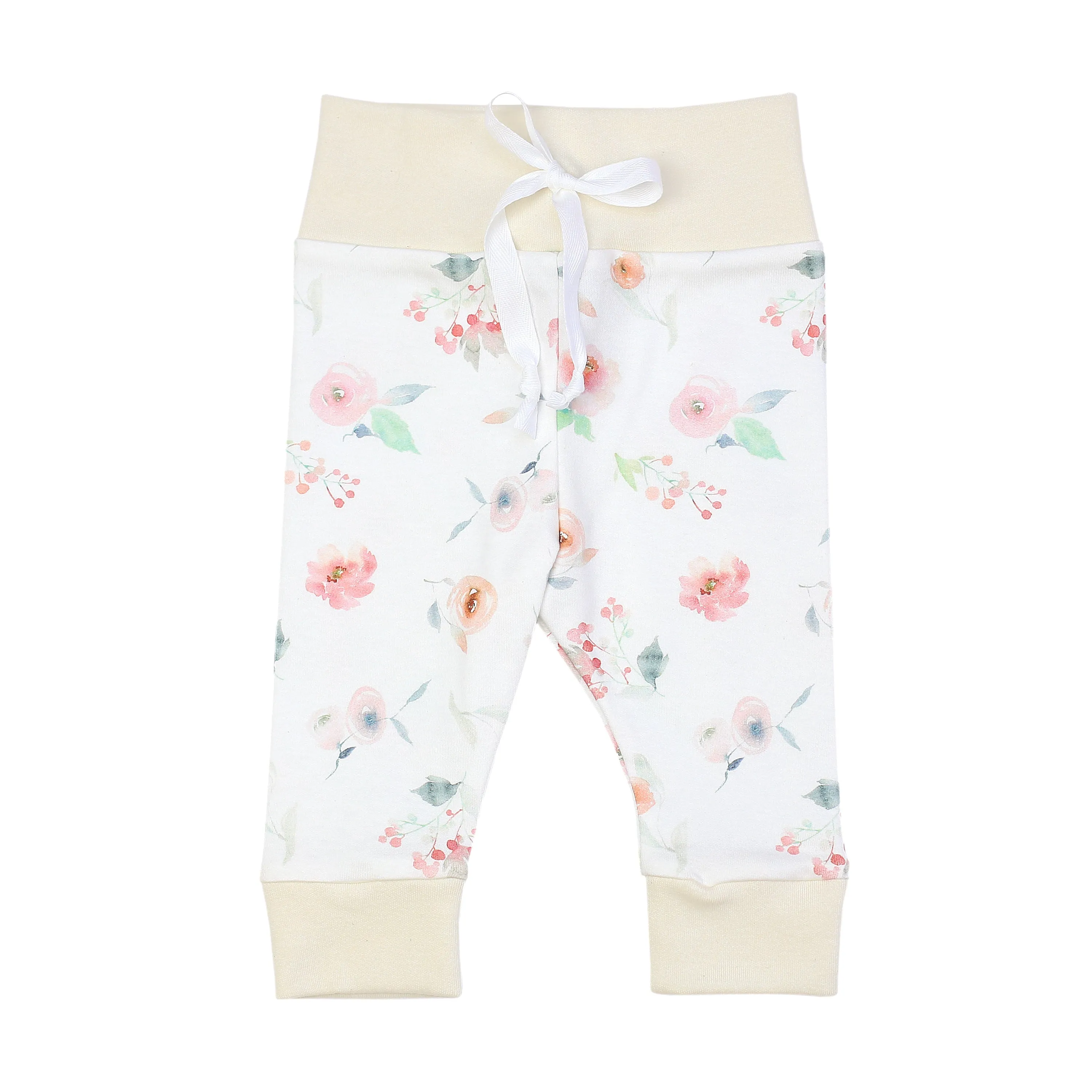 Watercolor Floral Leggings | Baby Girl