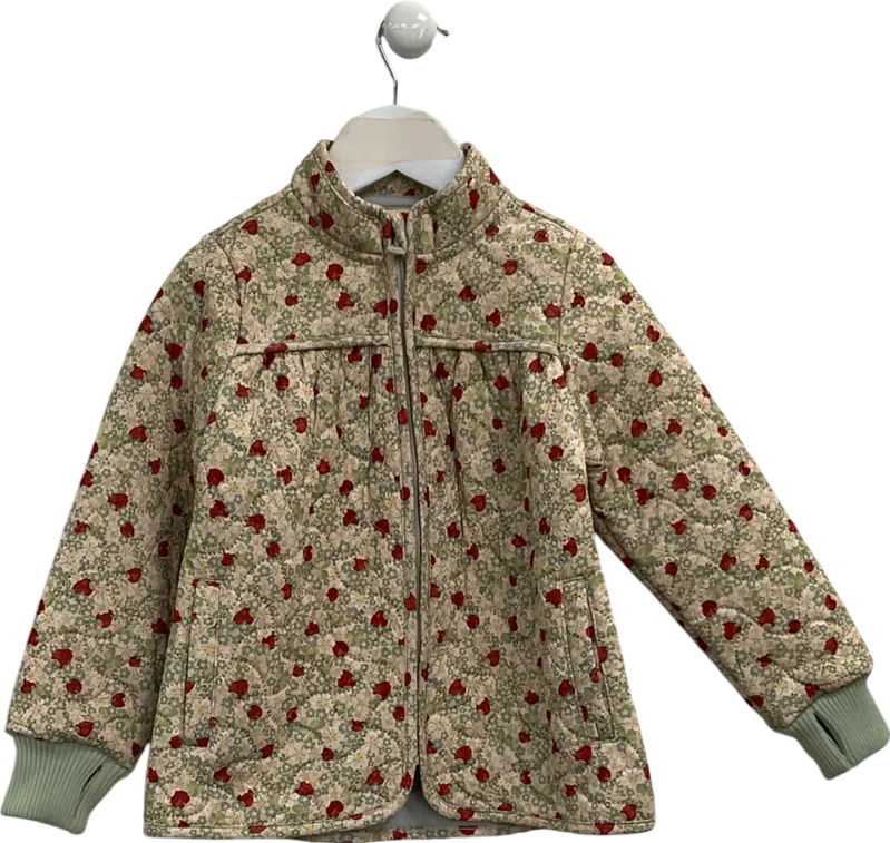 Wheat Green Thermo Quilted Jacket Thilde 4 Years
