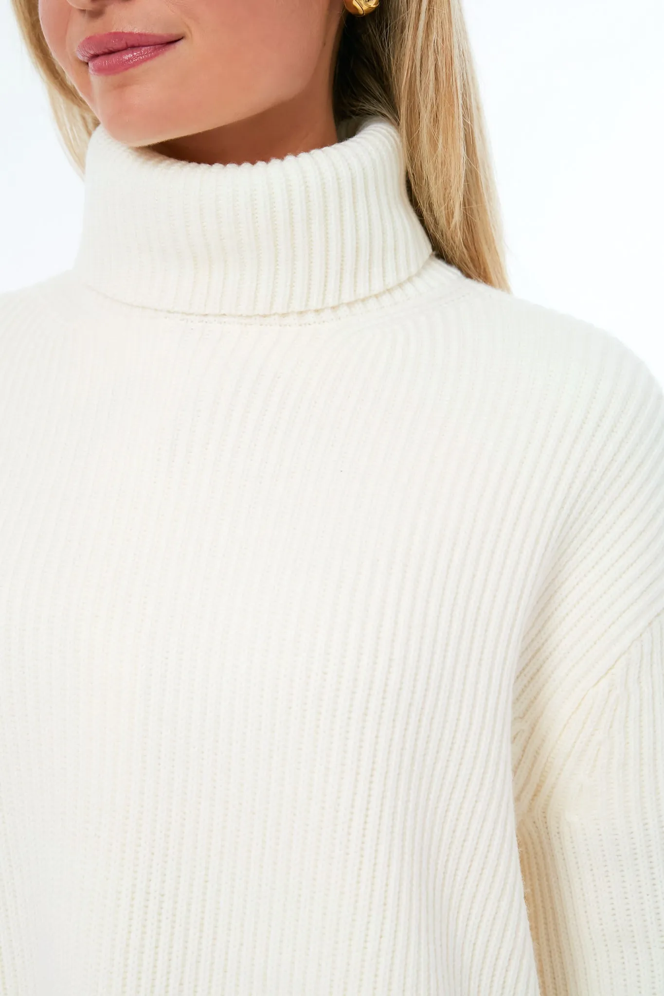 Winter White Laurel Turtleneck