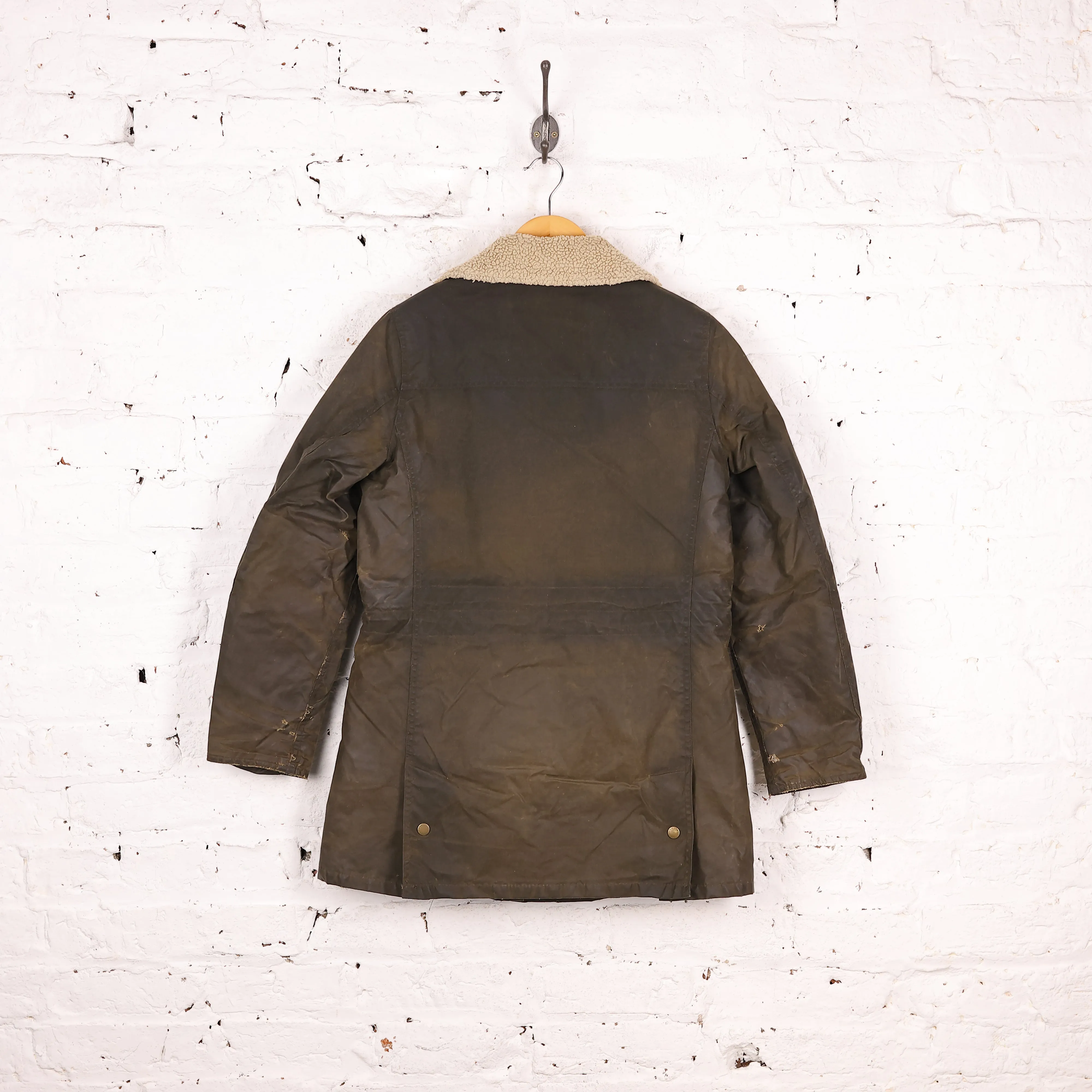 Women's Barbour Bleaklow Wax Jacket Coat - Green - Women's M