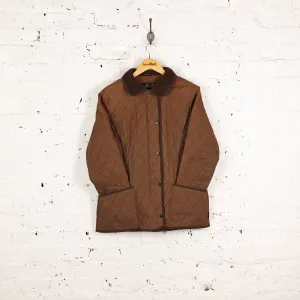Women's Barbour Duracotton PolarQuilt Quilted Jacket - Brown - Women's L
