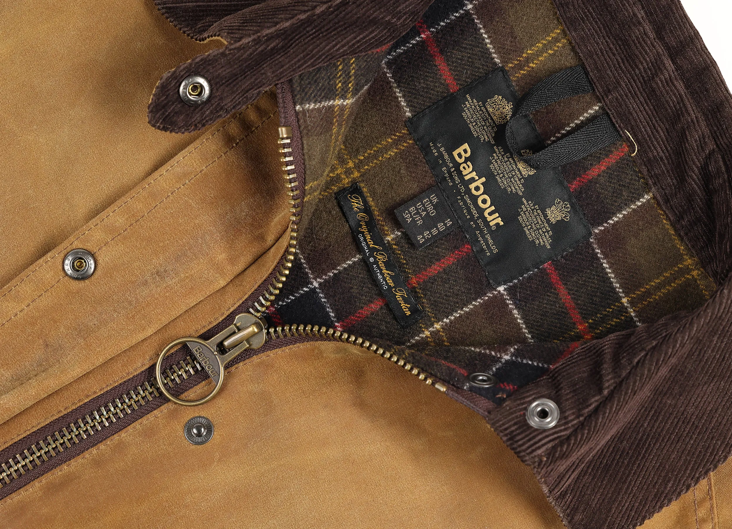 Women's Barbour Newmarket Wax Jacket - Brown - Womens L