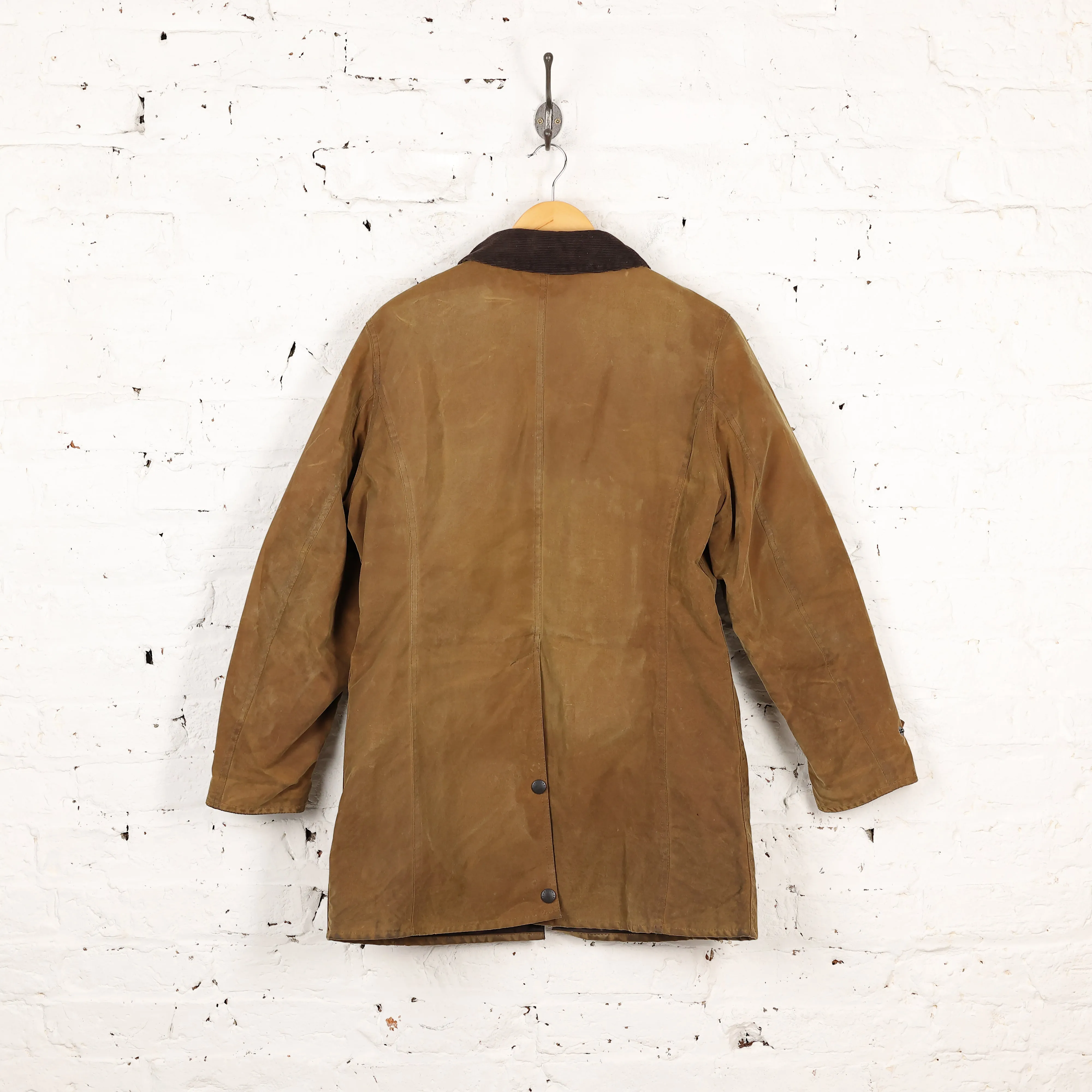 Women's Barbour Newmarket Wax Jacket - Brown - Womens L