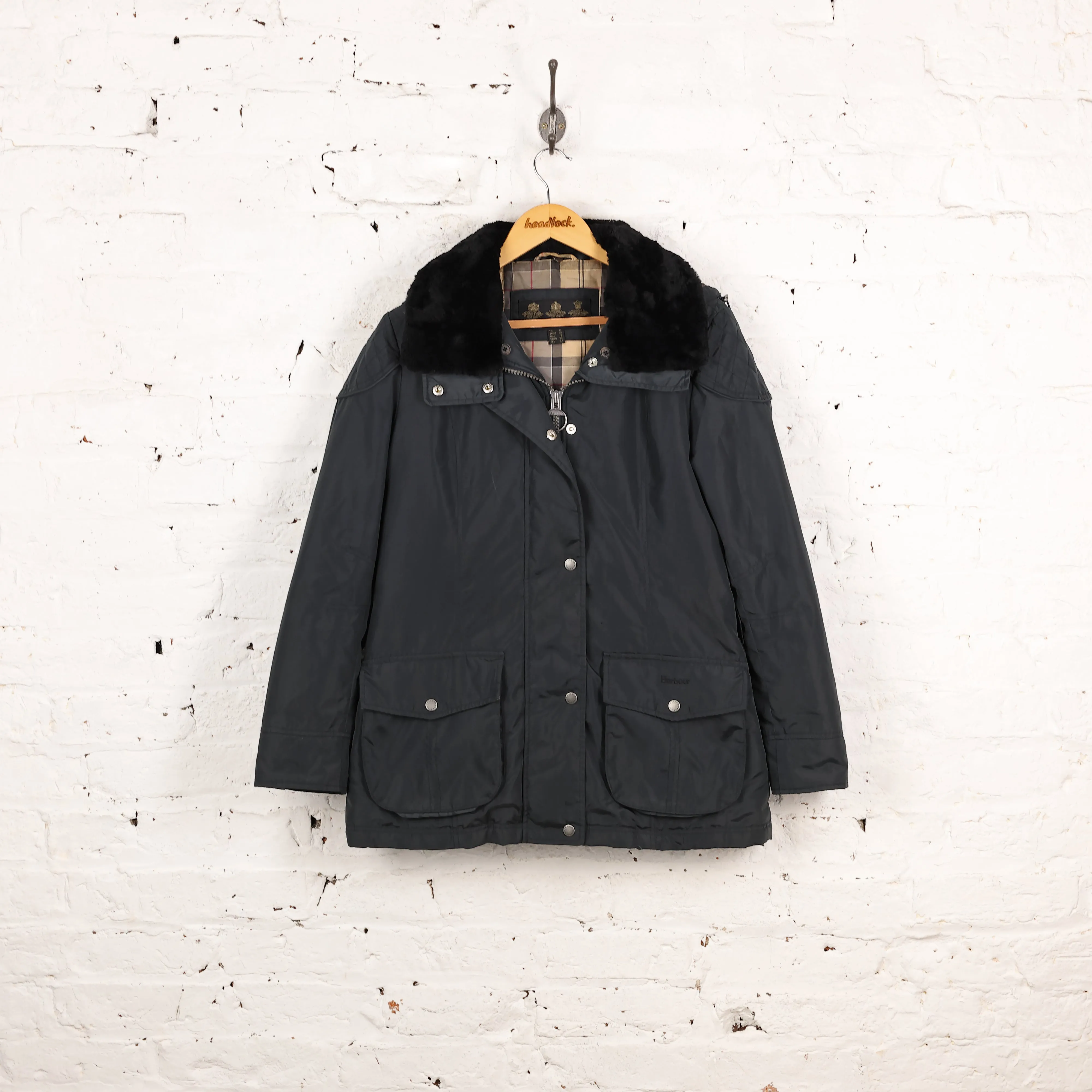Women's Barbour Outlaw Jacket - Blue - Women's M