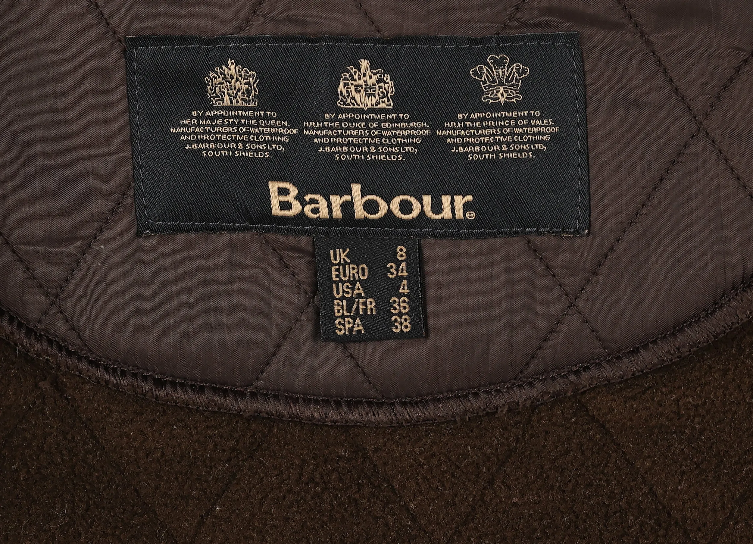 Women's Barbour Polar Quilt Jacket - Brown - Women's S