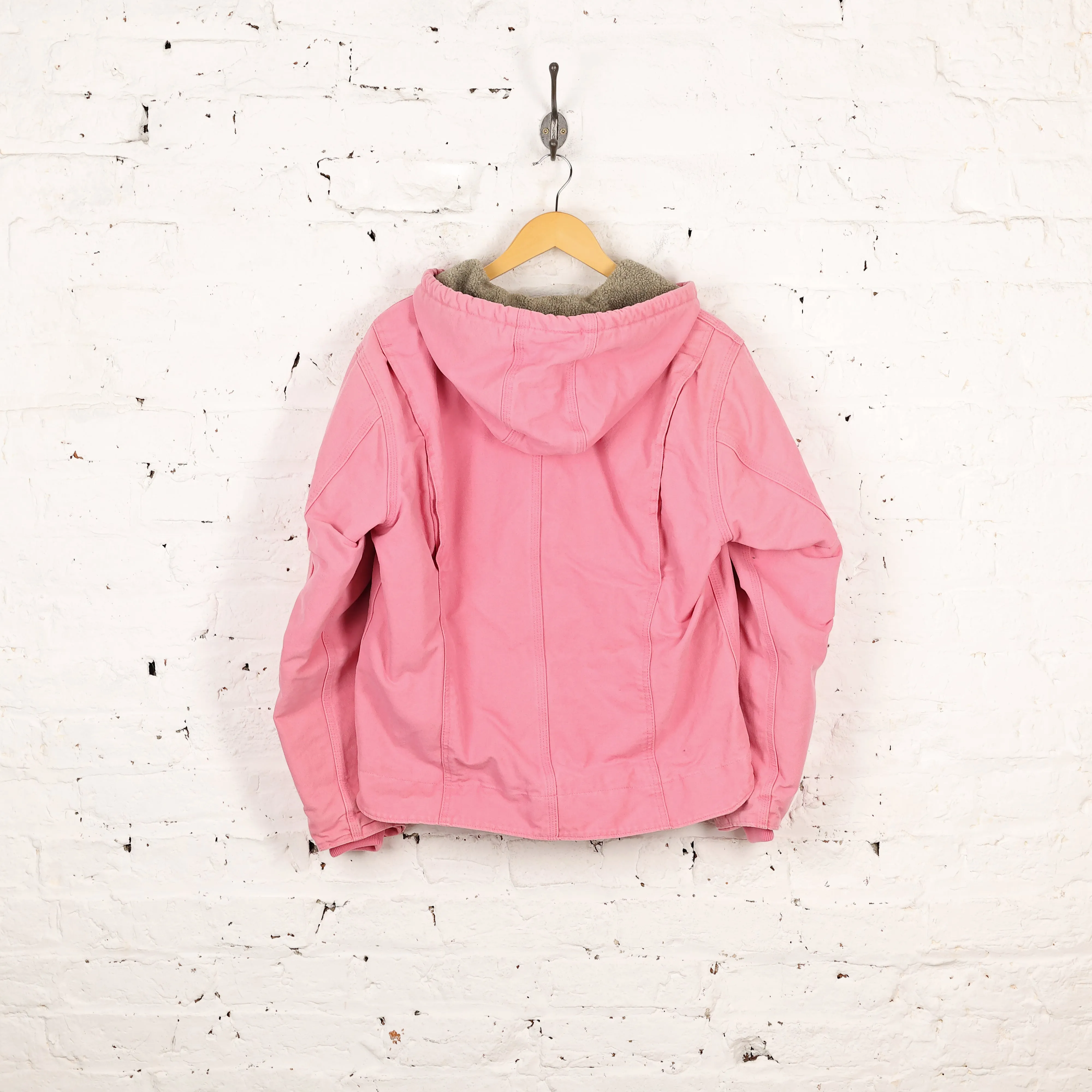 Women's Carhartt Hooded Work Jacket - Pink - Women's L