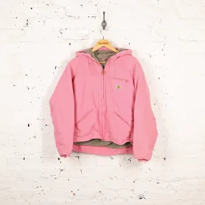 Women's Carhartt Hooded Work Jacket - Pink - Women's L