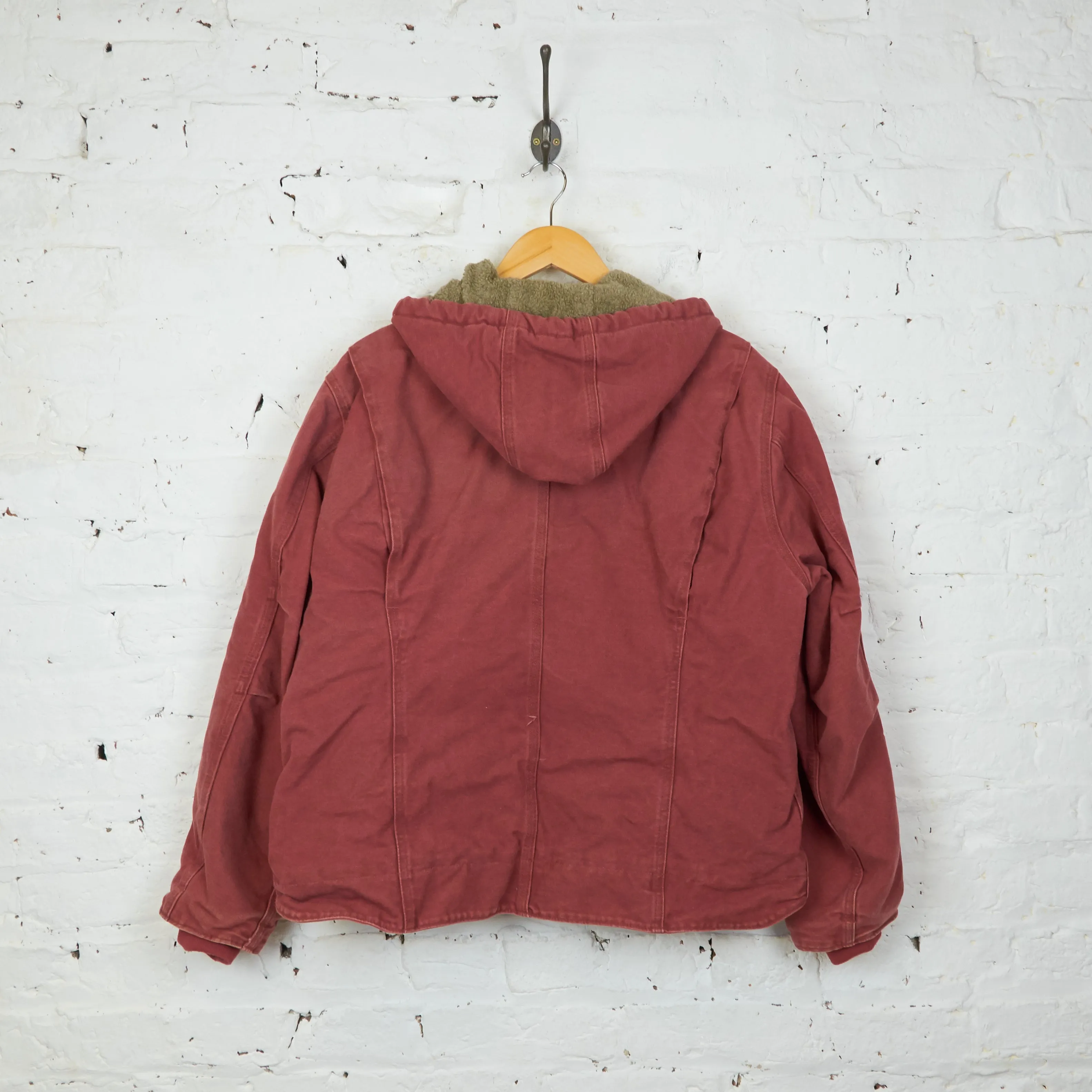 Womens Carhartt Hooded Work Jacket - Pink - Womens XL