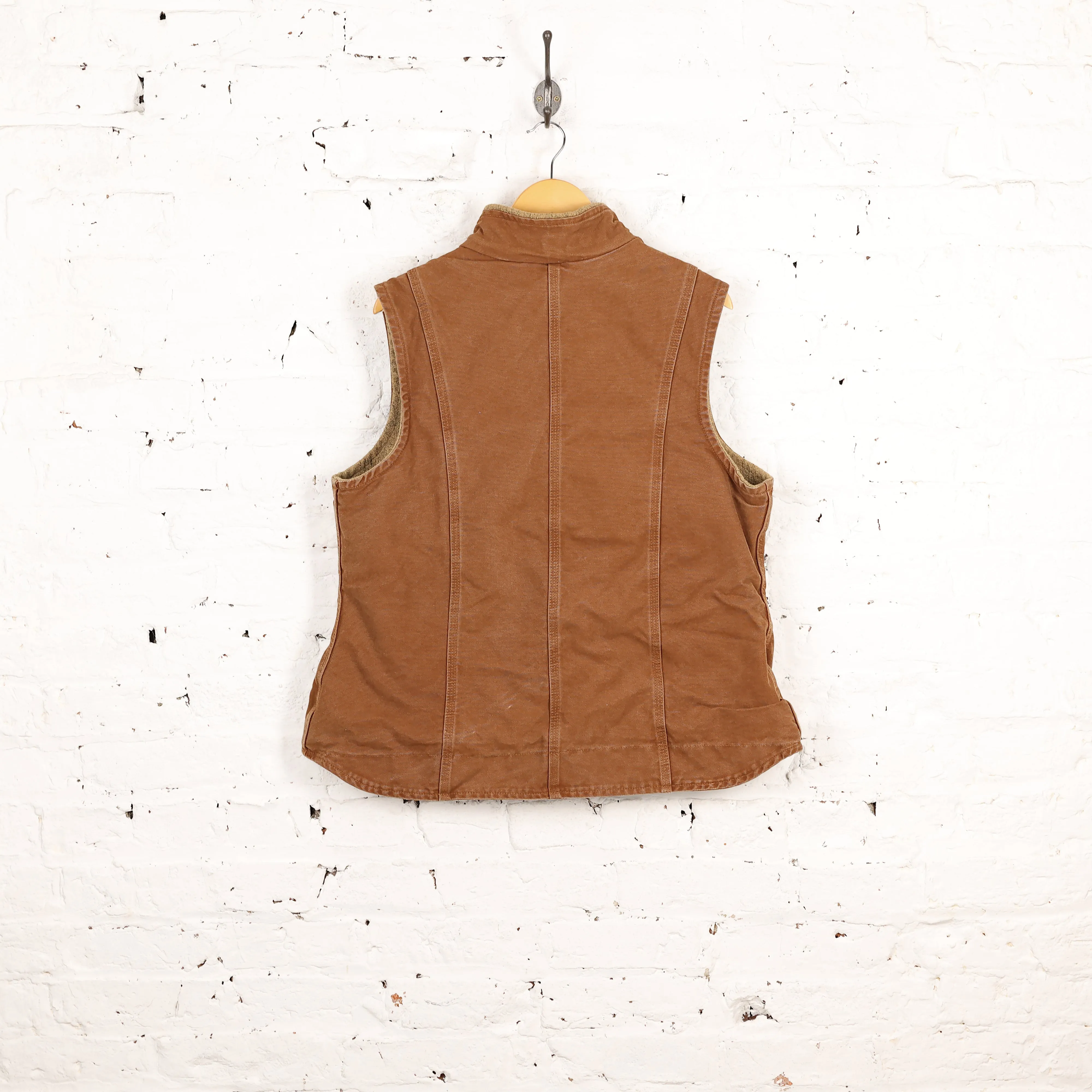 Women's Carhartt Sleeveless Work Jacket Gilet - Brown - Women's XL