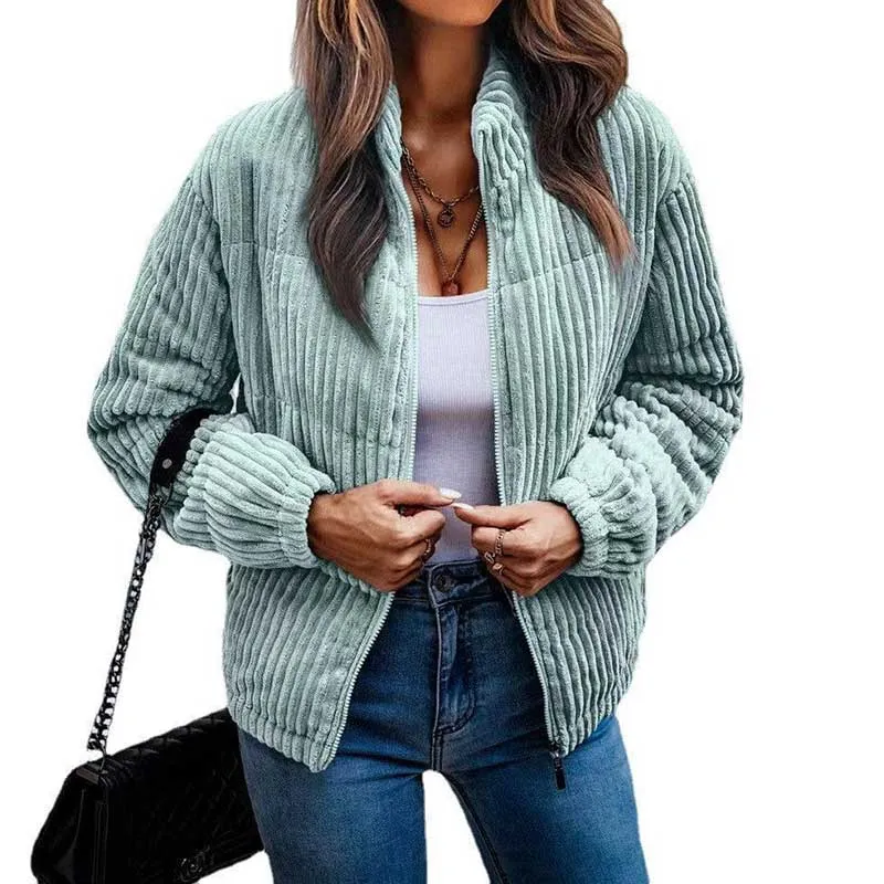 Women's clothing with cashmere long sleeve fashionable coat