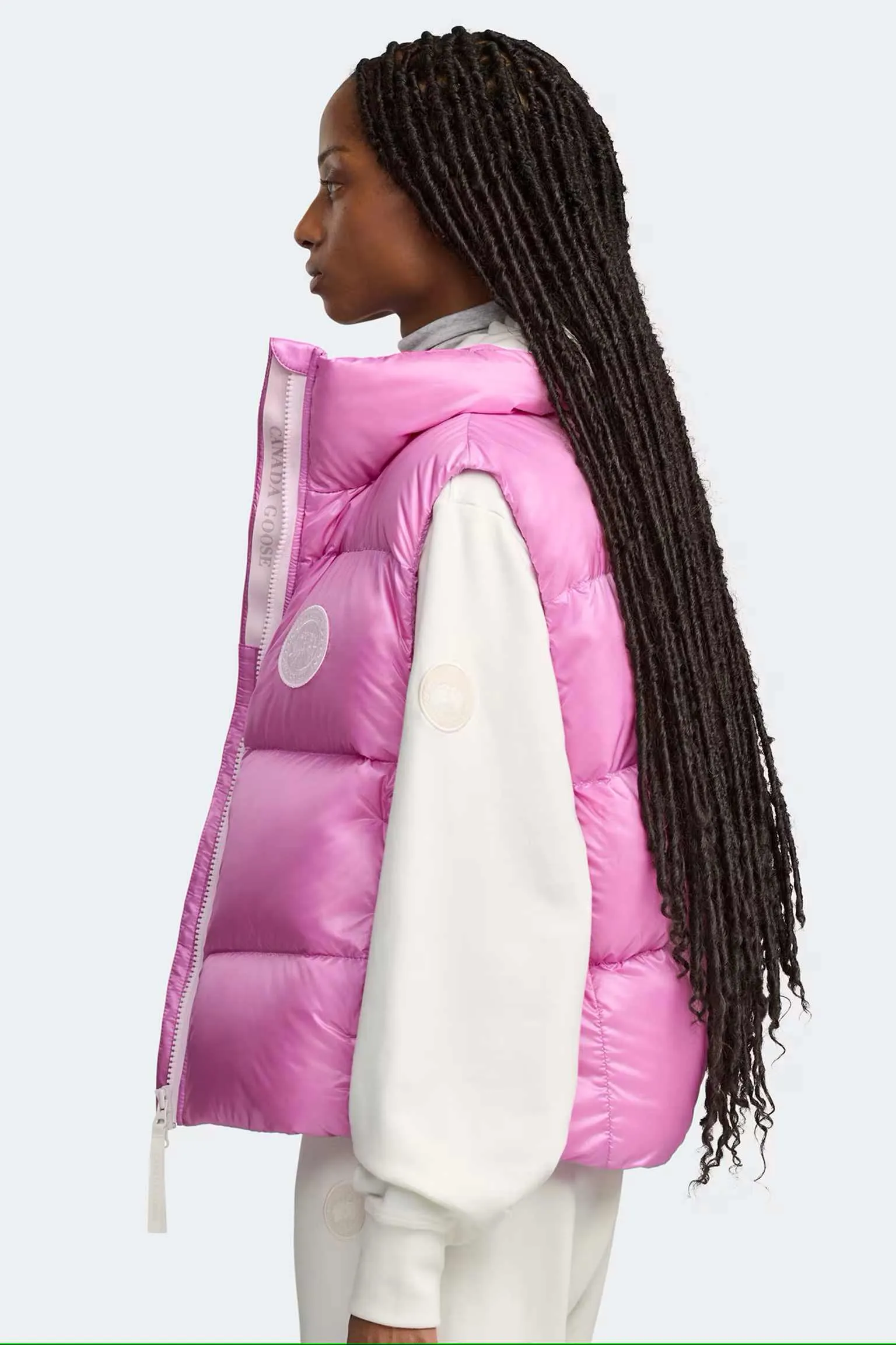 Womens Cypress Puffer Vest  White Label Twilight Magenta 2257WW