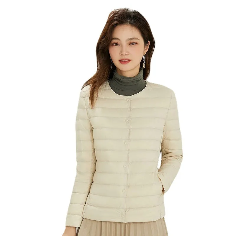 Women's Down Jacket C4B-DJ05 Light And Thin Short Inner Wear Light