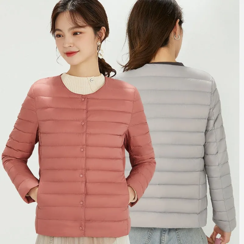 Women's Down Jacket C4B-DJ05 Light And Thin Short Inner Wear Light