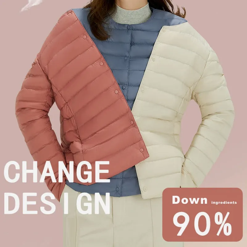 Women's Down Jacket C4B-DJ05 Light And Thin Short Inner Wear Light