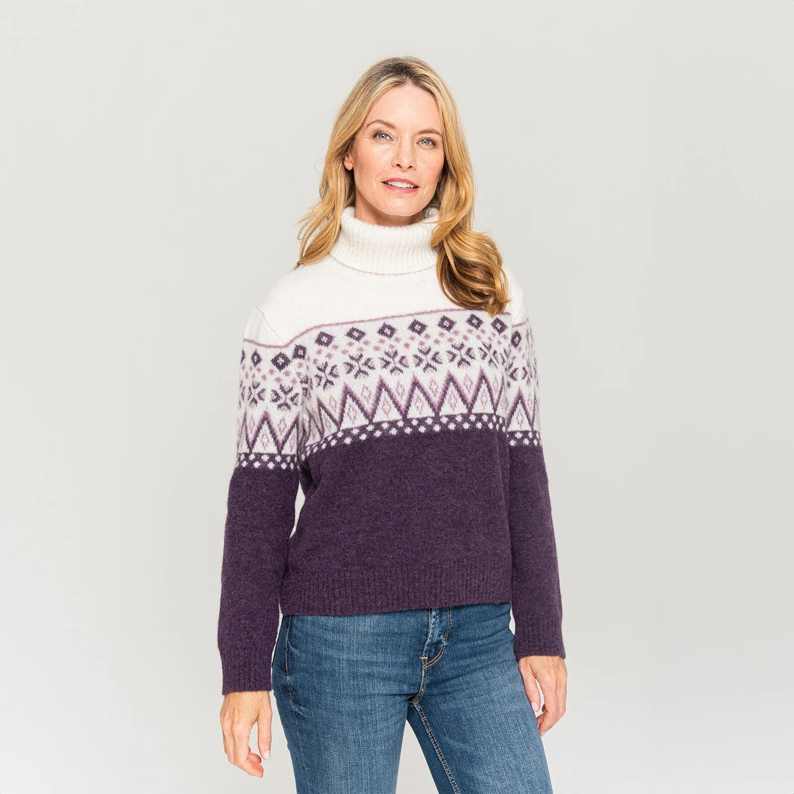 Women's Fairisle Turtleneck Sweater