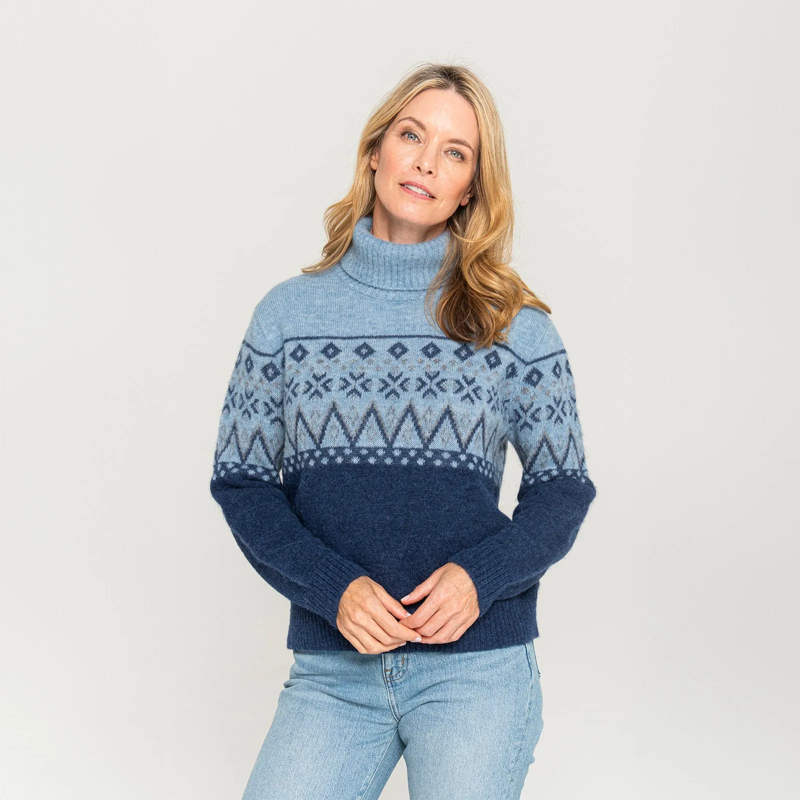 Women's Fairisle Turtleneck Sweater