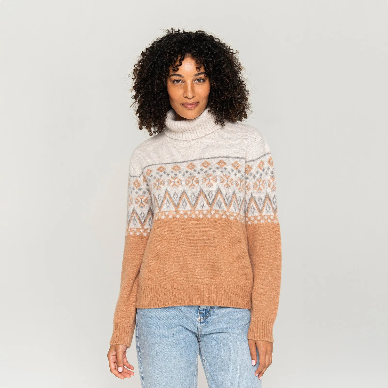 Women's Fairisle Turtleneck Sweater