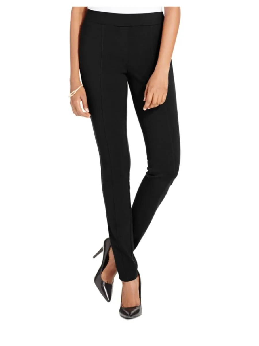 Women's Style & Co. Seam Front Ponte Leggings, Sz M Petite! Black! Retails $60 