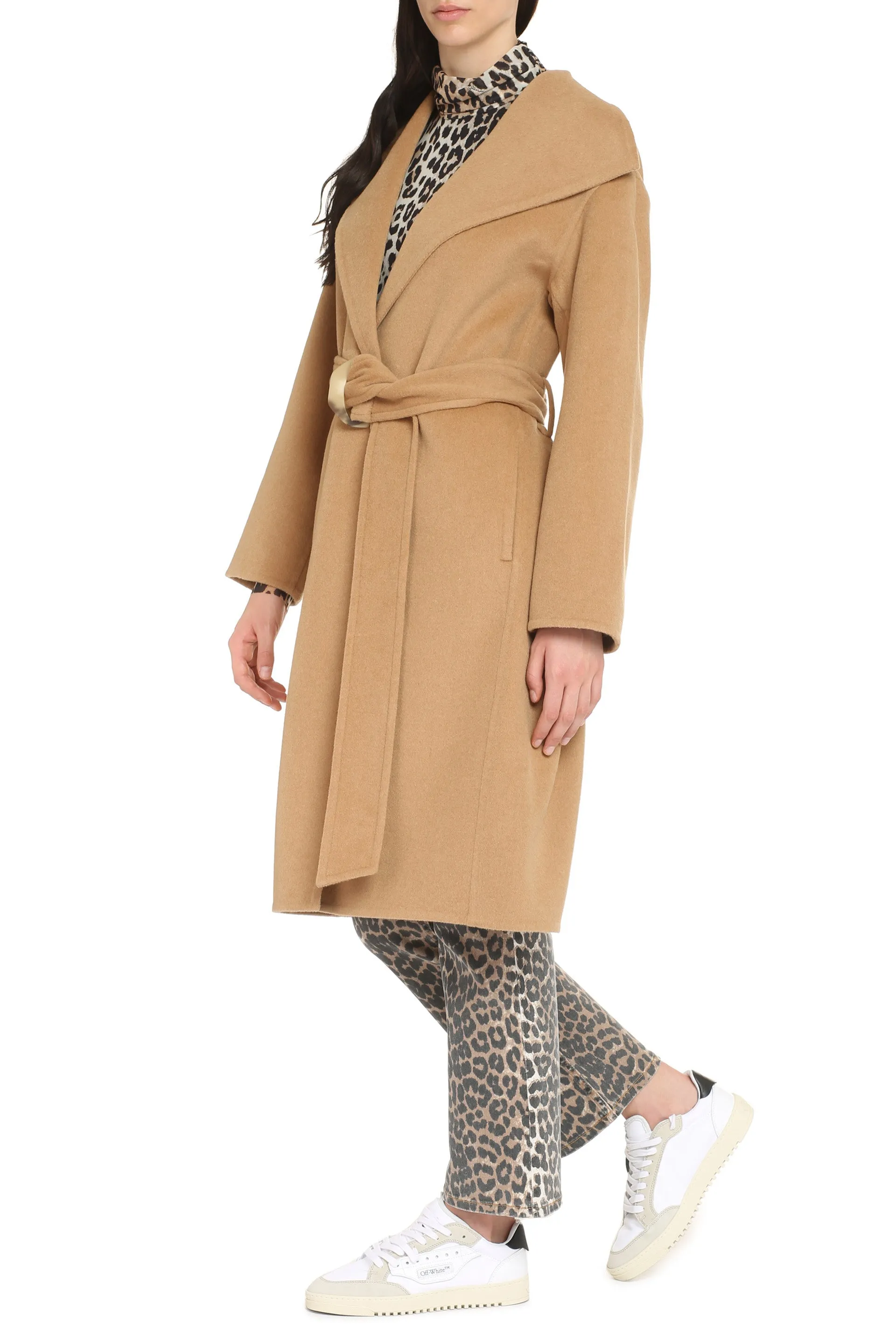 Wool and cashmere coat