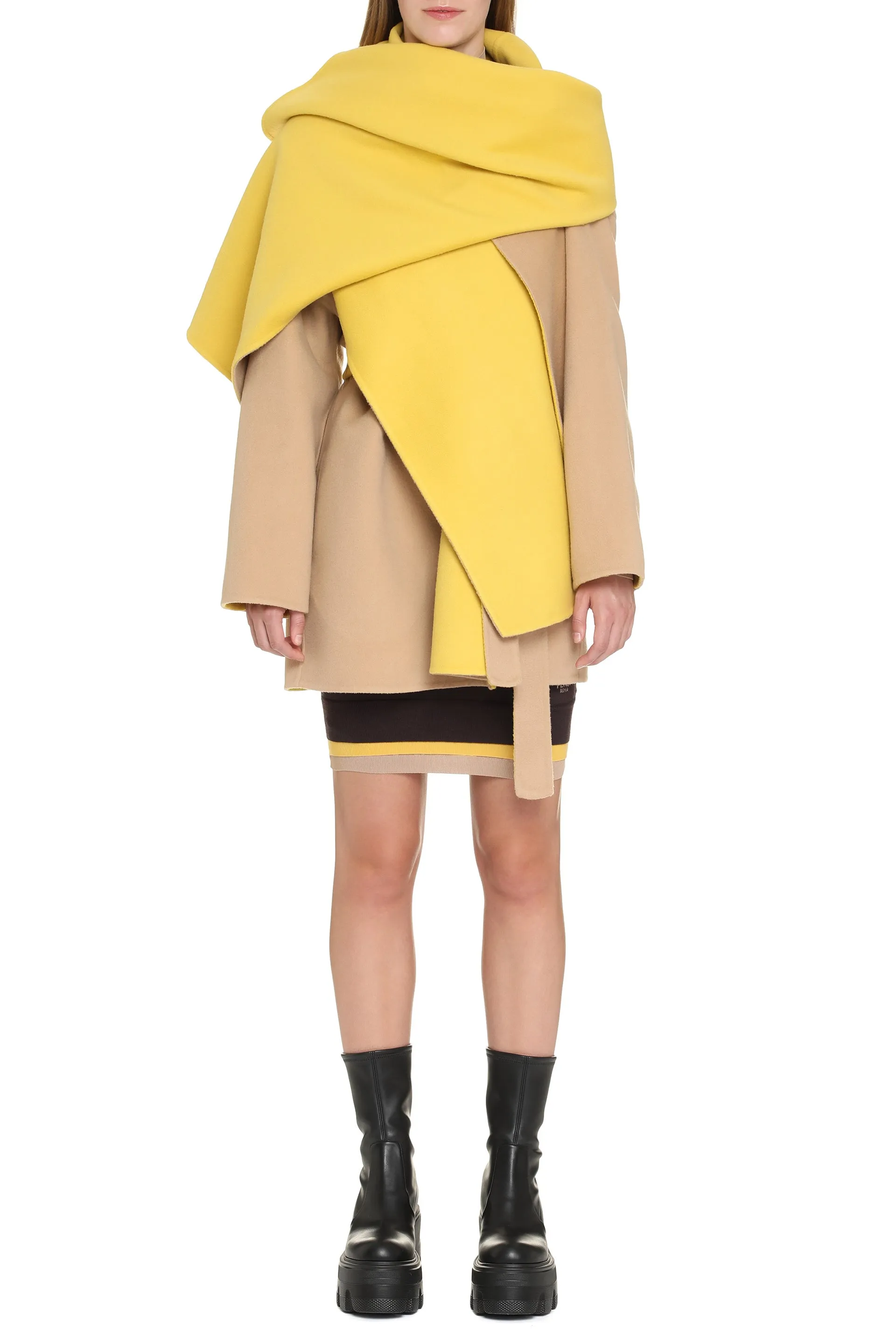 Wool and cashmere coat