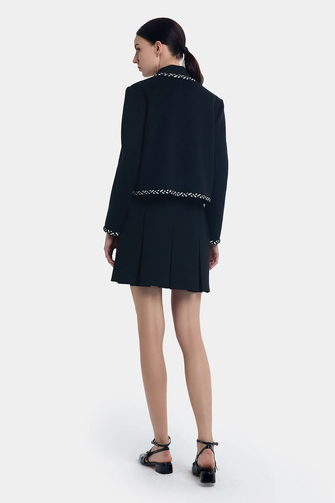 WOOL CASHMERE TRIMMING COAT