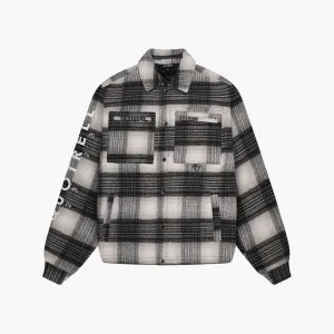 WYATT QUILTED JACKET | WHITE/BLACK