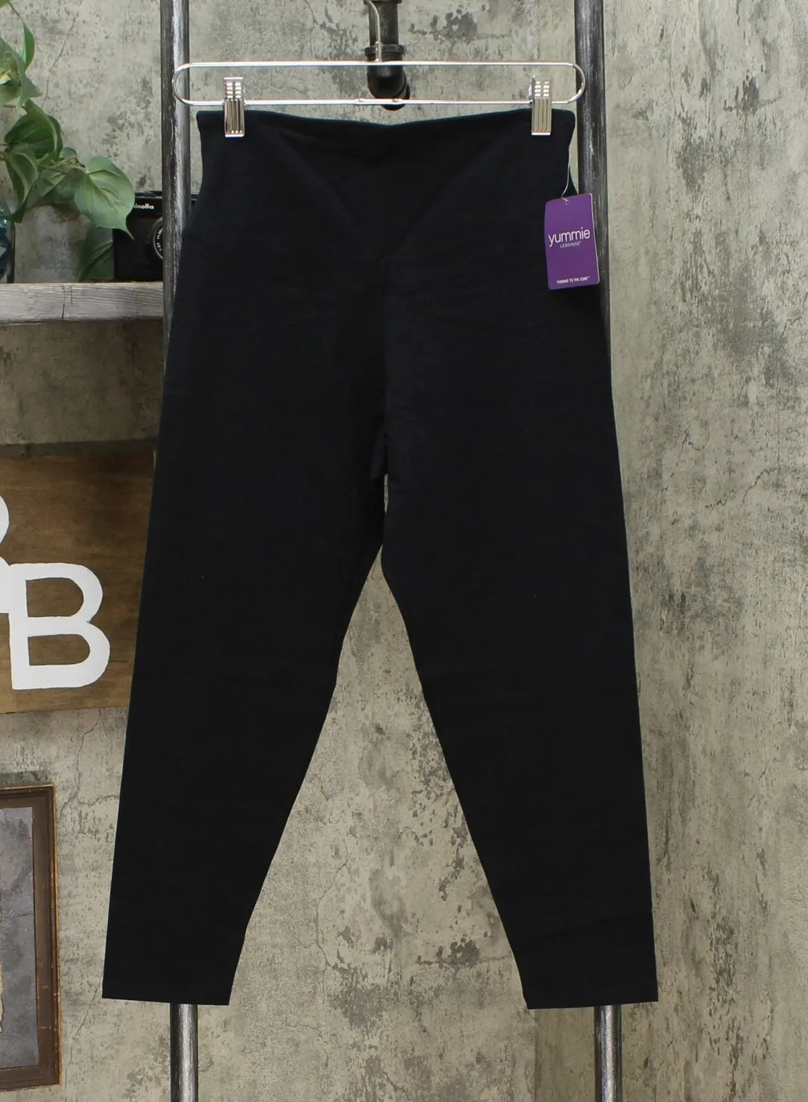 Yummie Women's 2 Pack Skimmer Legging Black Grapeleaf Medium