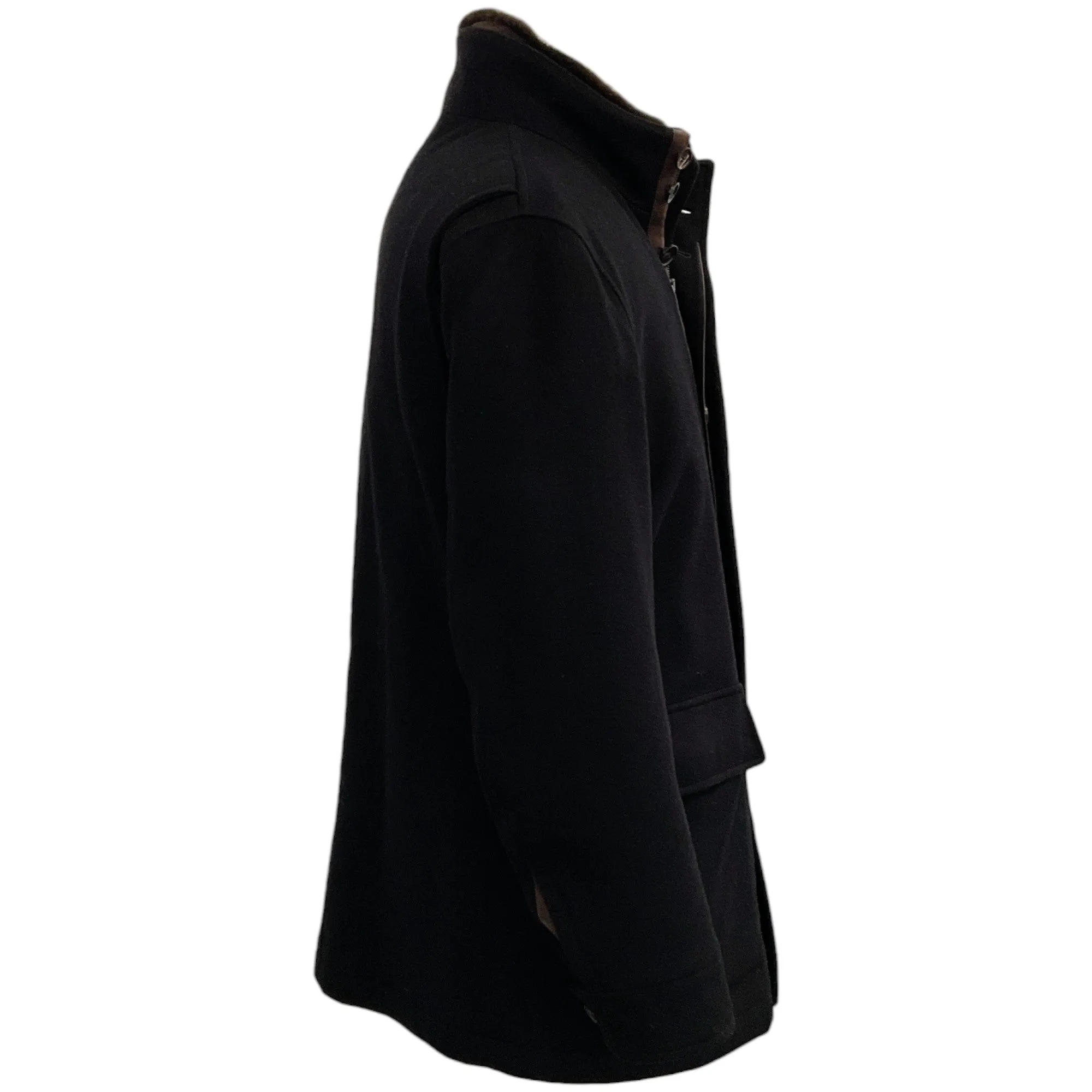 Zegna Men's Black Cashmere Coat
