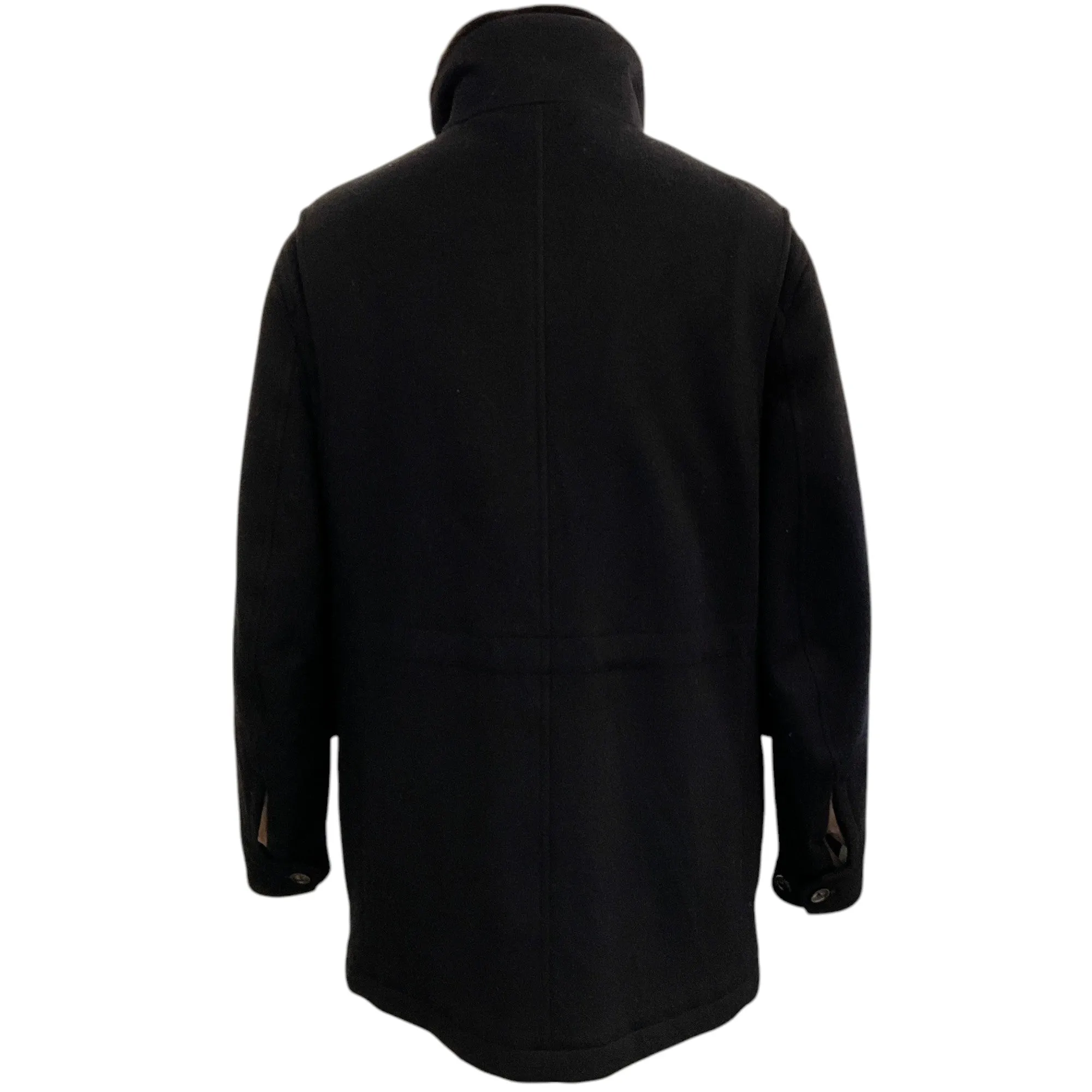 Zegna Men's Black Cashmere Coat